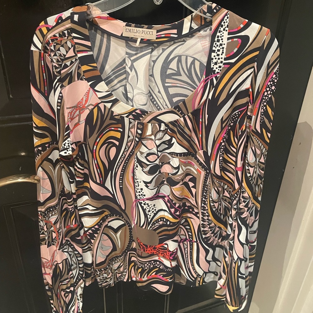 Emilio Pucci Abstract Blouse size 40